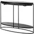Calesta Oval Console Table - Black, Metal