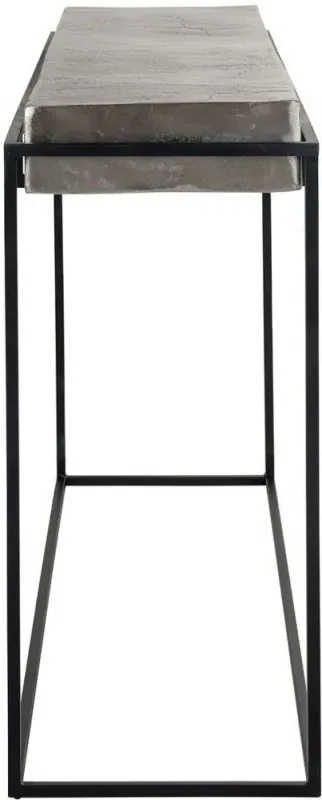 Calloway Console Table - Champagne Gold, Black