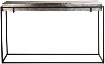 Calloway Console Table - Champagne Gold, Black image