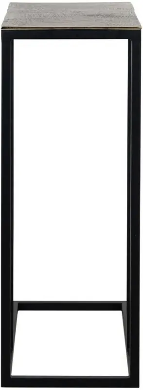 Calloway Sofa Side Table - Champagne Gold, Black