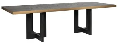Cambon 14-Seater Dining Table - Dark Coffee, Oak