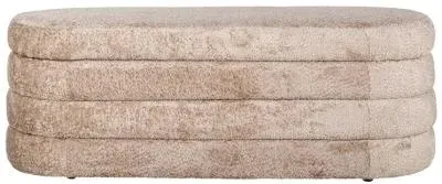 Camille Fabric Pouffe - Natural image