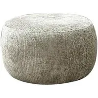 Cassie Pouff - Grey, Fabric