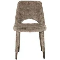 Cecilia Dining Chair - Stone, Chenille Fabric