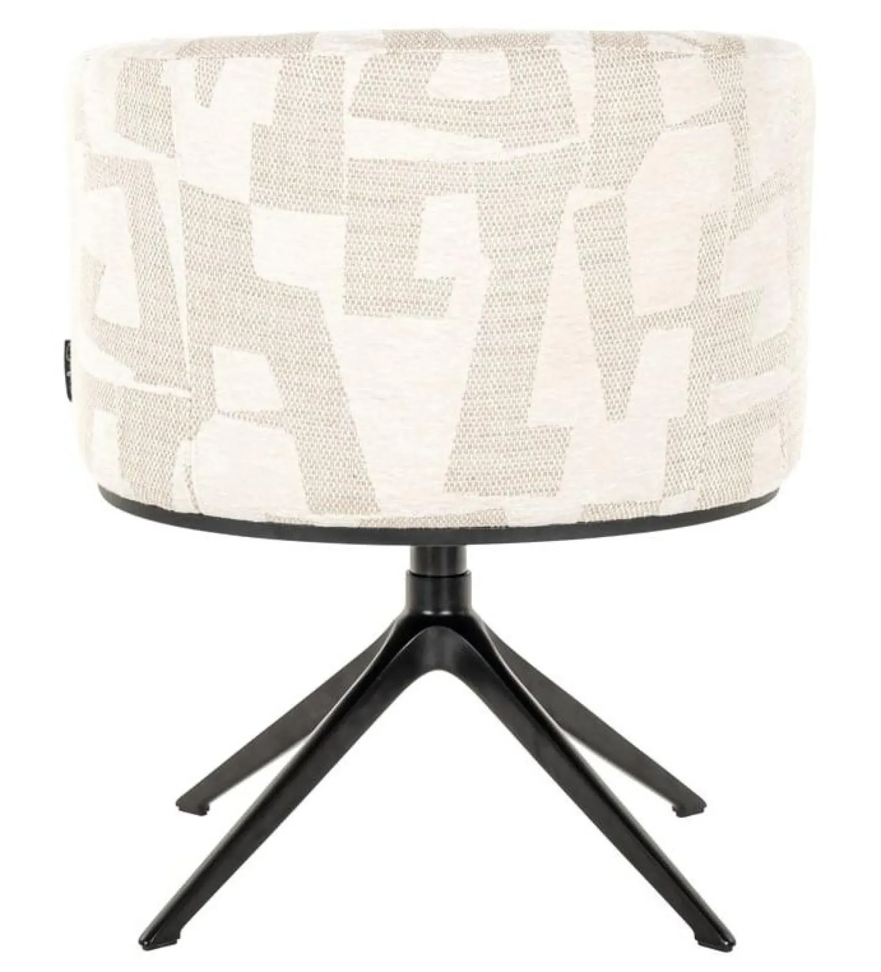 Cheyenne Swivel Dining Chair - Beige Graffic, Fabric