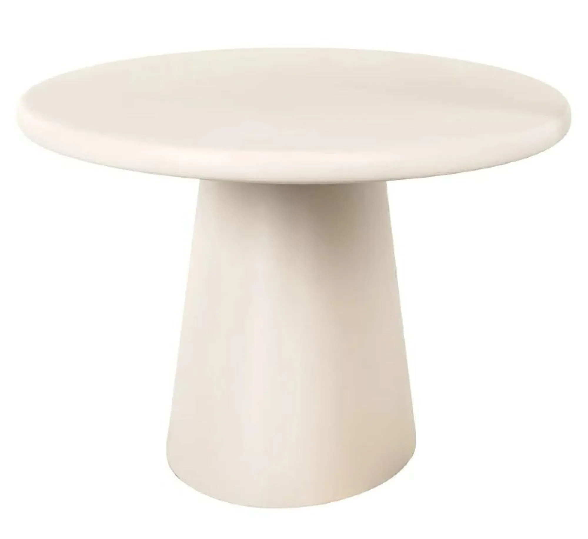 Clayton 10 Seater Oval Pedestal Dining Table - Beige, Lime Plaster