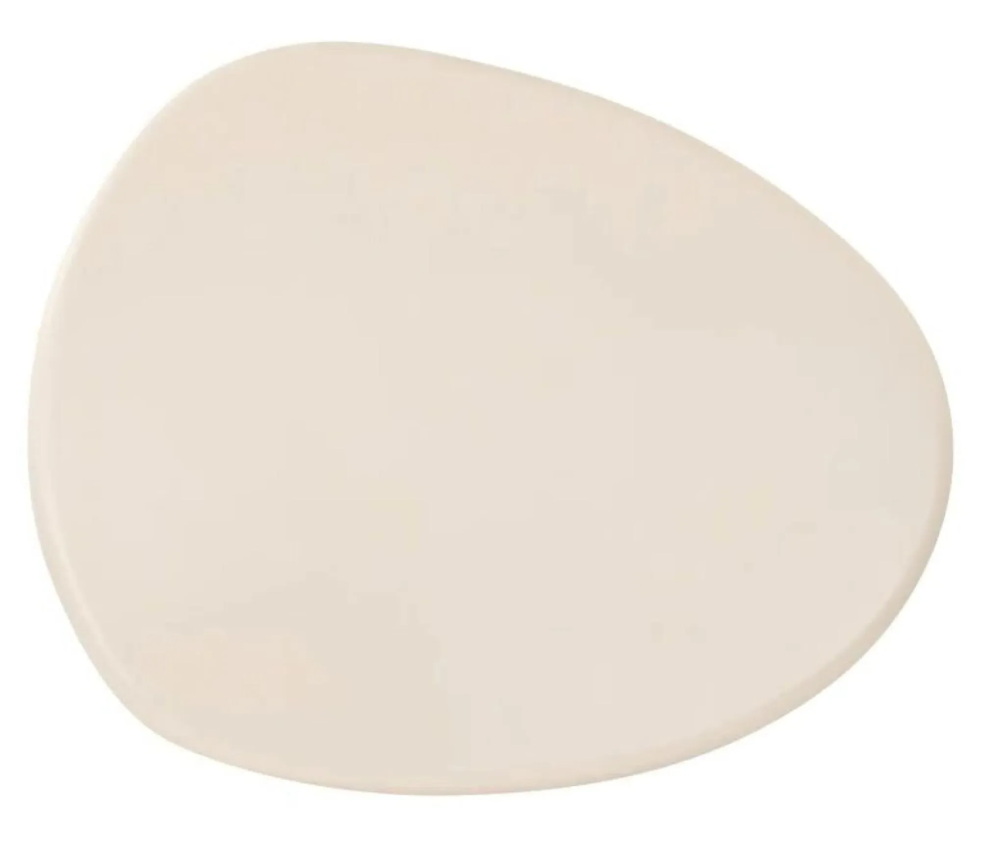 Clayton Curved Coffee Table - Beige, Lime Plaster