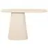 Clayton Curved Console Table - Beige, Lime Plaster