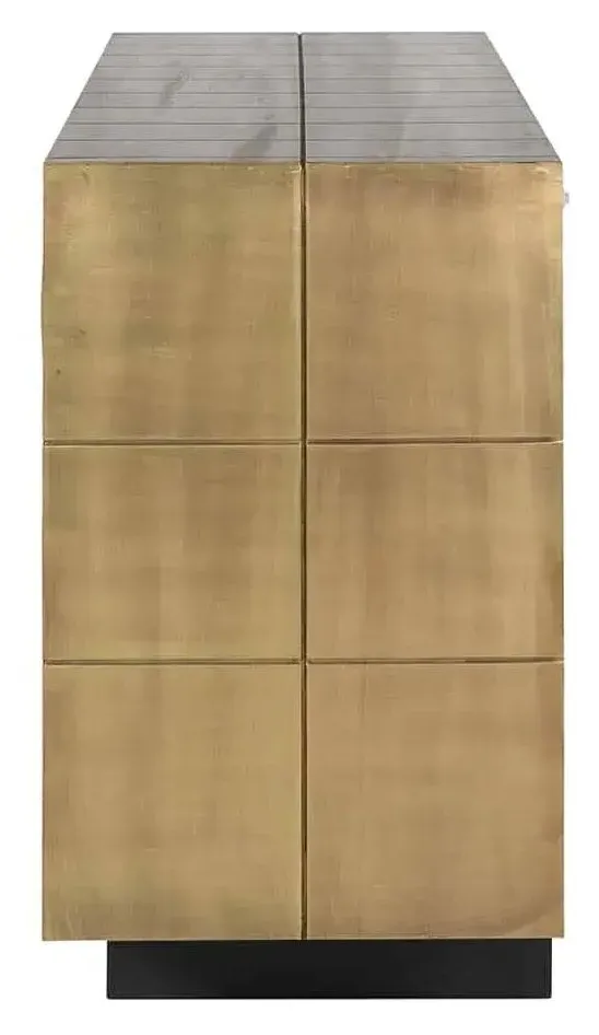 Collada 3 Door Extra Large Sideboard - Brushed Gold