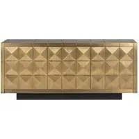 Collada 3 Door Extra Large Sideboard - Brushed Gold