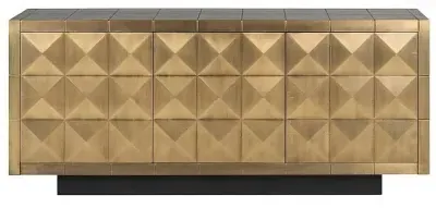Collada 3 Door Extra Large Sideboard - Brushed Gold