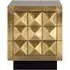 Collada 3 Drawer Bedside Cabinet - Brushed Gold, Brass