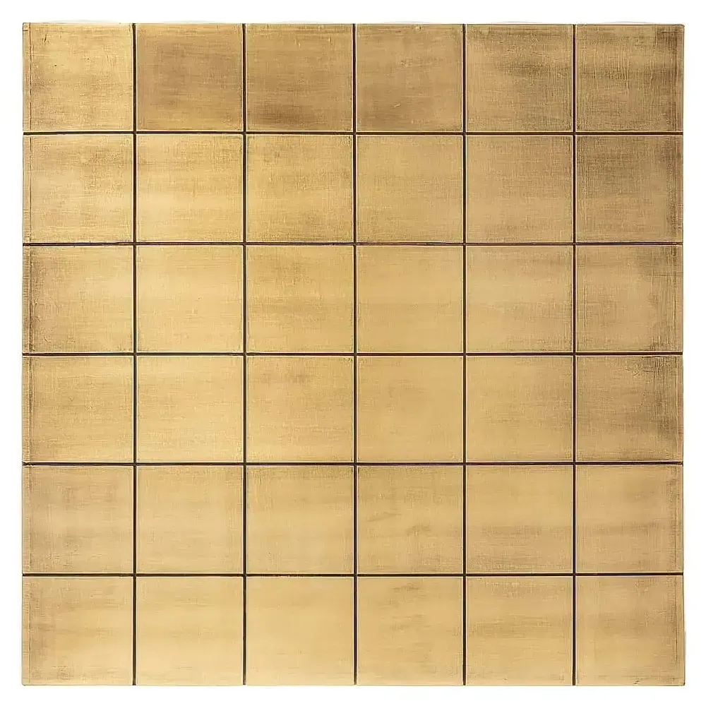 Collada Square Coffee Table - Brushed Gold, Brass