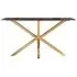 Conrad Console Table - Brown Marble, Gold