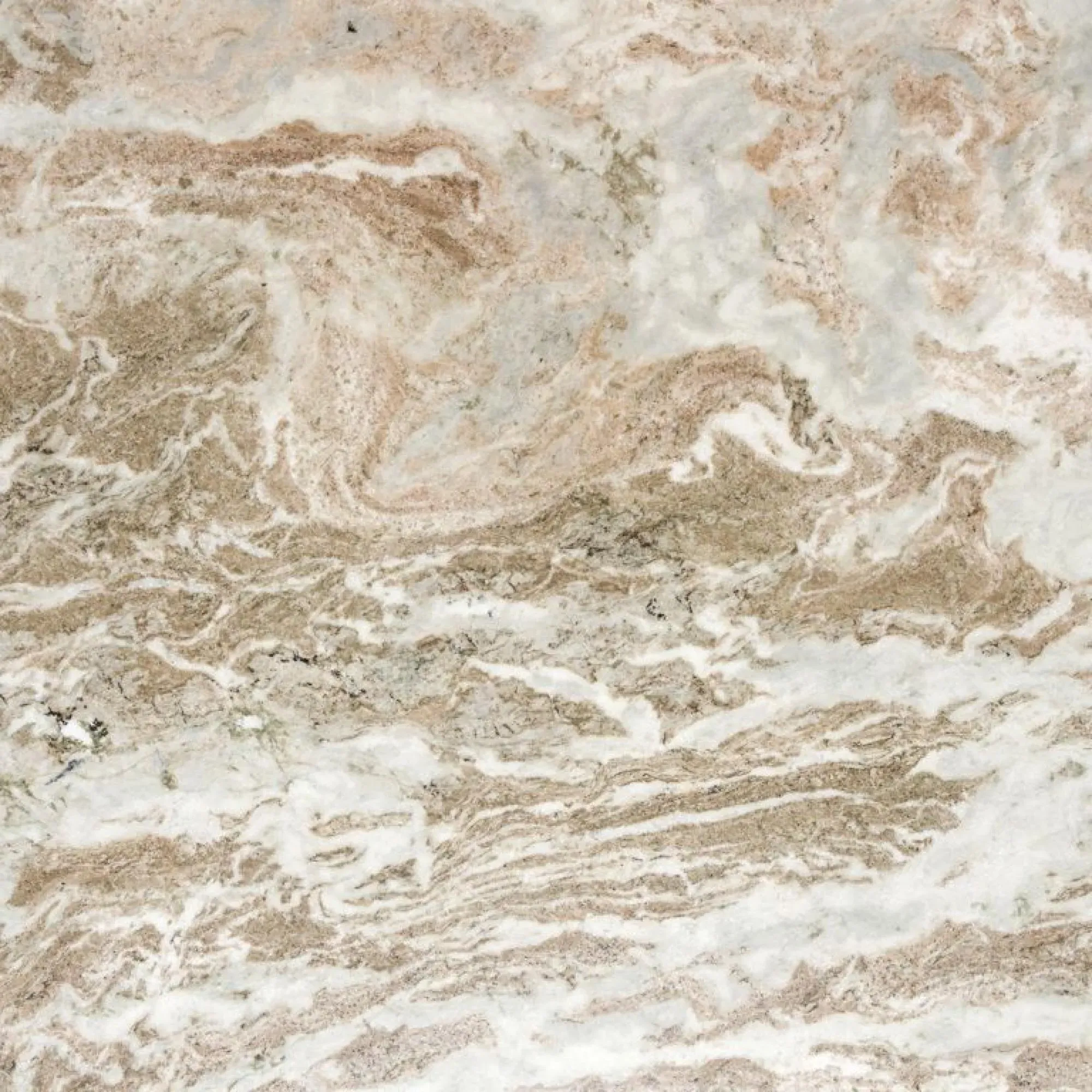 Coronel 10 Seater Dining Table with Fluted Pedestal - Beige, Marble