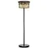 Dagmar Glass Floor Lamp - Black, Metal