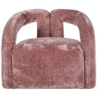 Dana Accent Chair - Rose, Chenille