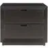 Dante 2 Drawer Bedside Cabinet - Brown, Dark Wood