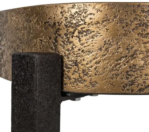 Declan Side Table - Gold, Black