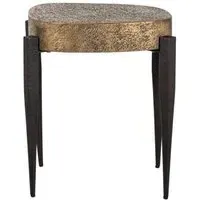 Declan Side Table - Gold, Black