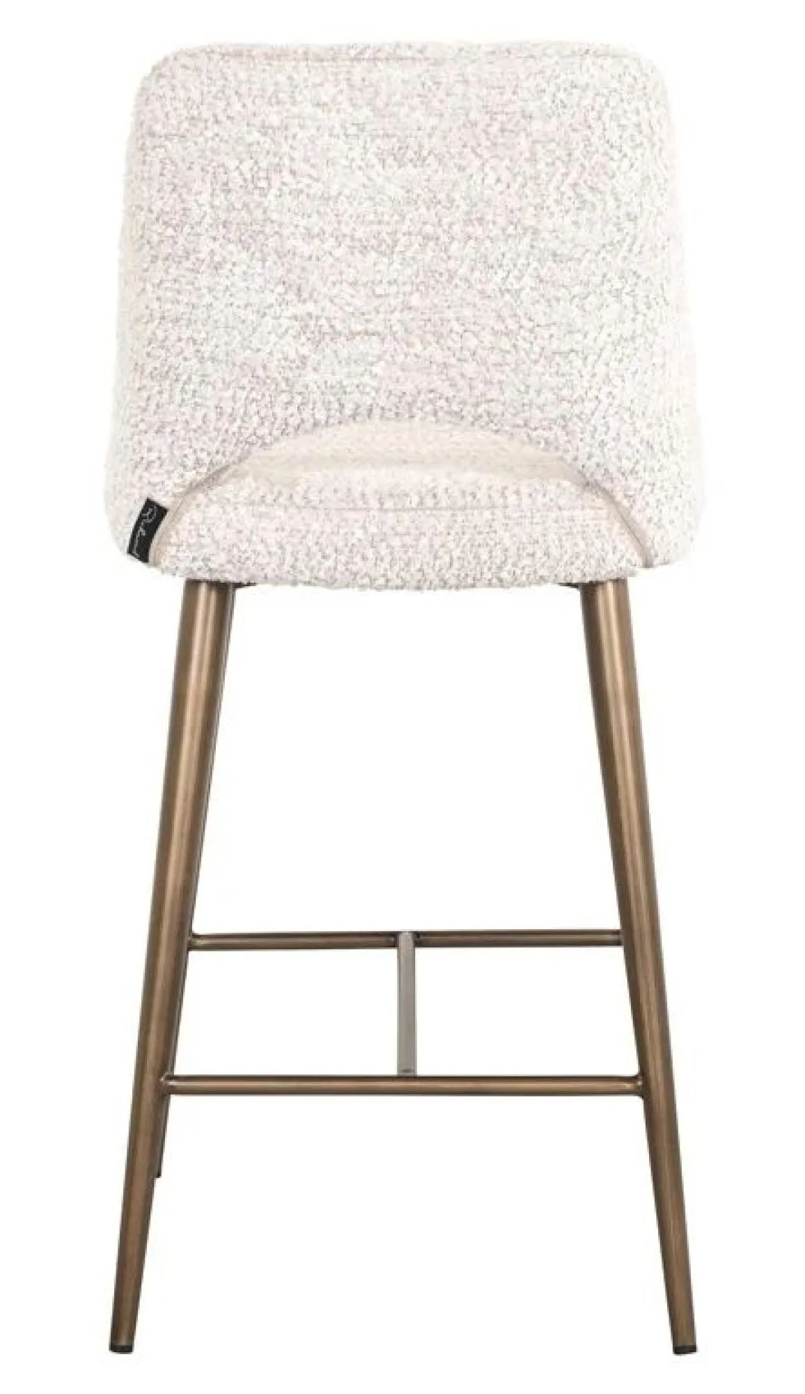 Delphine Counter Stool with Back - Cream