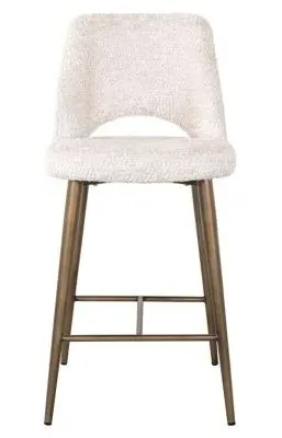 Delphine Counter Stool with Back - Cream image