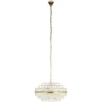 Desire Medium Chandelier - Brushed Gold, Crystal