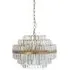 Desire Small Chandelier - Brushed Gold, Crystal