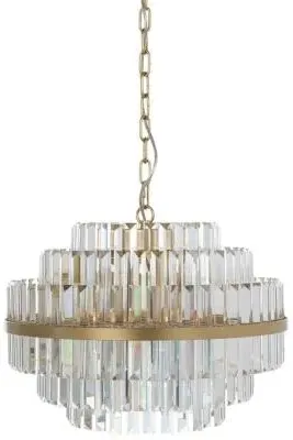 Desire Small Chandelier - Brushed Gold, Crystal image