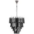 Divine Glass Chandelier - Black