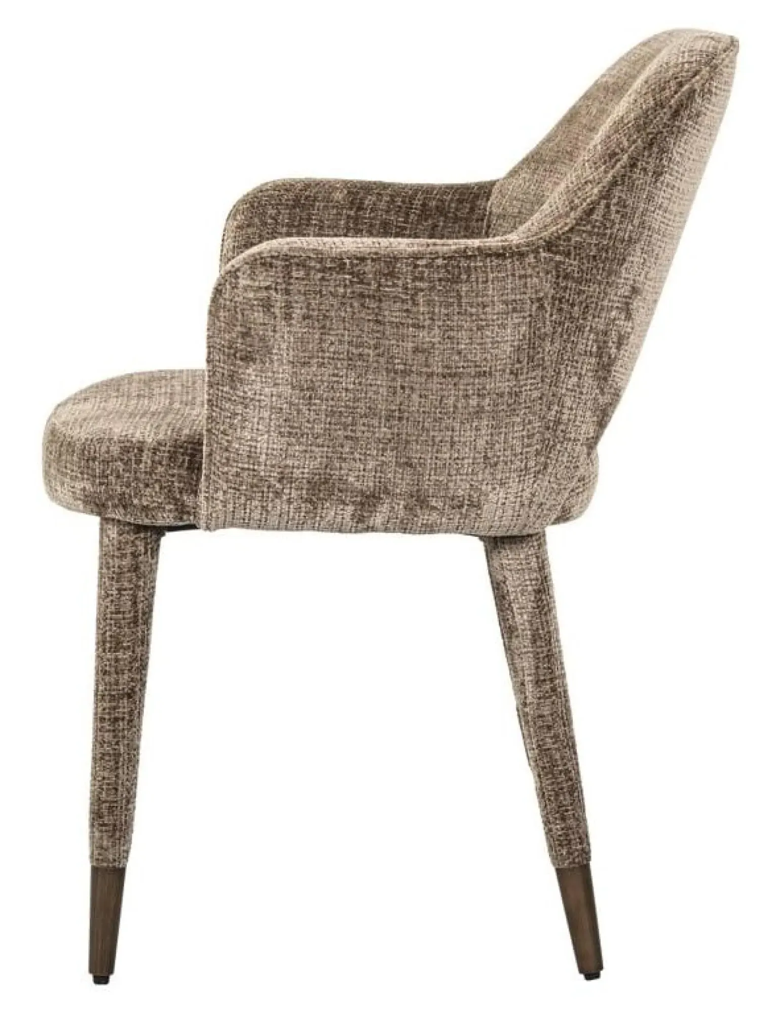 Donnatella Dining Armchair - Stone, Chenille