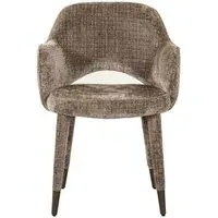 Donnatella Dining Armchair - Stone, Chenille
