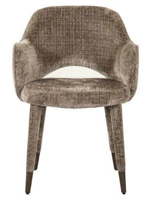 Donnatella Dining Armchair - Stone, Chenille