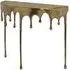 Drops Half Moon Console Table - Gold