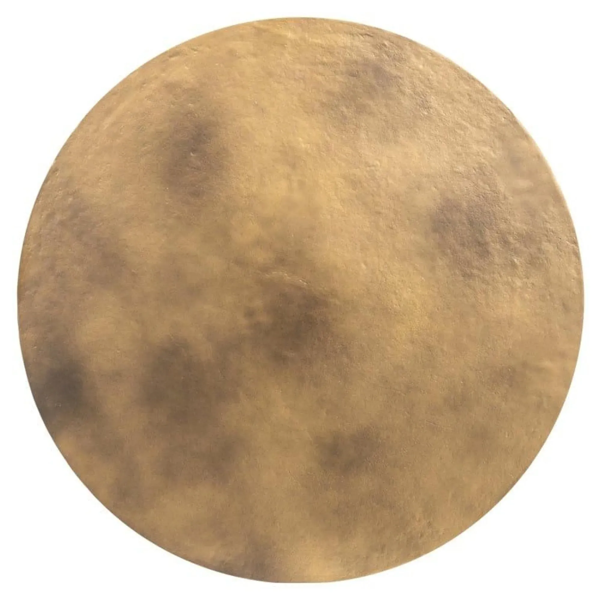 Du Pont Round End Table - Brushed Gold