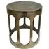Du Pont Round End Table - Brushed Gold