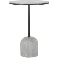 Duncan Round Bar Table - Grey Marble