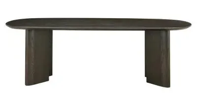 Durban 10 Seater Oval Dining Table - Brown image