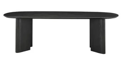 Durban 10 Seater Oval Dining Table - Dark Coffee