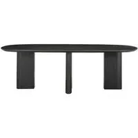 Durban 12 Seater Oval Dining Table - Dark Coffee, Wood