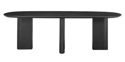 Durban 12 Seater Oval Dining Table - Dark Coffee, Wood