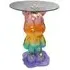 Ebba Round End Table - Multi Color, Glass