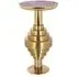 Empire Round End Table - Purple, Gold