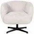 Estelle Swivel Accent Chair - Cream, Fabric