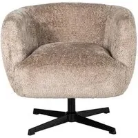 Estelle Swivel Accent Chair - Nature, Fabric
