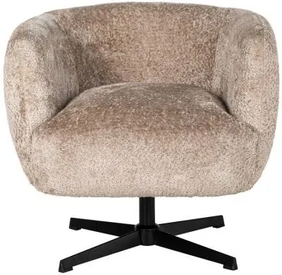 Estelle Swivel Accent Chair - Nature, Fabric