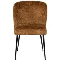 Fallon Dining Chair - Cognac, Fabric