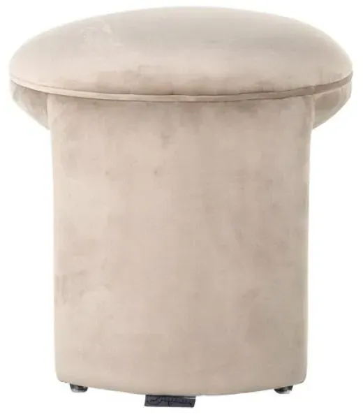 Fargo Pouffe - Khaki, Velvet