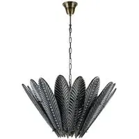 Feme Smoke Metal Chandelier - Black