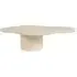 Fictus Abstract Shape Coffee Table - Beige, Travertine